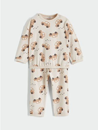 Açık Bej Baskılı