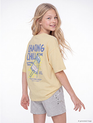 LCW Kids Printed Girls' T-shirt - S6H602Z4-ZS3 | LC Waikiki