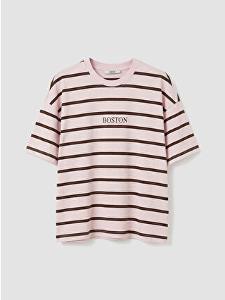 Açık Pembe Çizgili