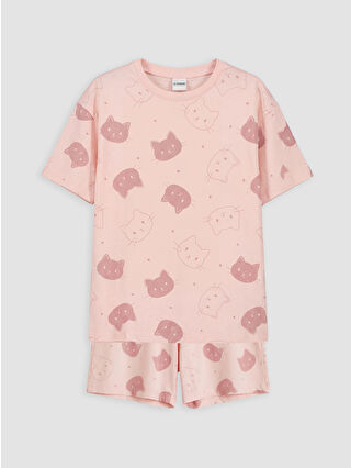 Açık Pembe Baskılı