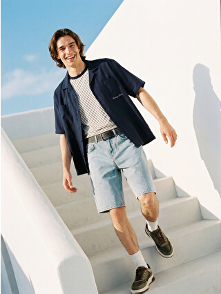 XSIDE Relaxed Fit Men's Jean Shorts - S6IB82Z8-311 | LC Waikiki