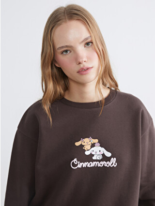 cinnamonさん XSIDE Cinnamoroll Baskılı Kadın Kalın Sweatshirt - S6IF27Z8-S7U