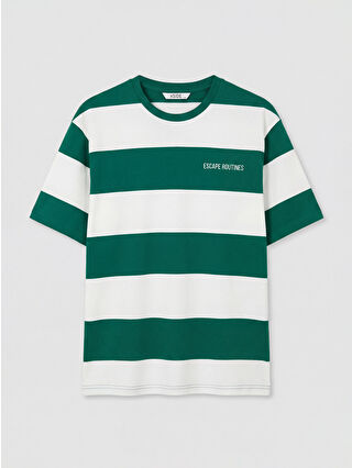 Koyu Yeşil Çizgili