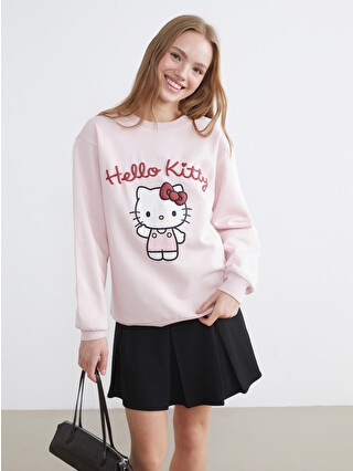 XSIDE Hello Kitty Baskılı Kadın Kalın Sweatshirt - S6IF52Z8-14N