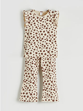 Açık Bej Baskılı