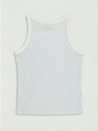 LCW Kids Printed Girls' Ribbed Tank Top - S6IK57Z4-QVU | LC Waikiki