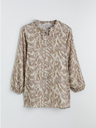 Açık Gri Baskılı