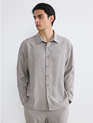 LCW Vision Regular Fit Dobby Men's Shirt - S6IU18Z8-E6F | LC Waikiki