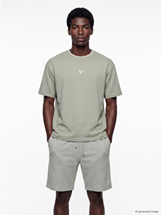 メンズウェア CLUBHAUS The Crew Shorts XL XSIDE ACTIVE Crew Neck Men's Sports T-shirt - S6J191Z8-GMG | LC