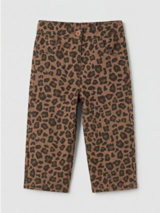 Açık Kahverengi Baskılı