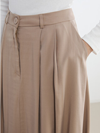 LCWAIKIKI Classic High-waisted Pleated Skirt - S6JB13Z8-CR8 | LC