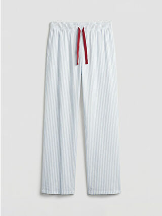 Açık Mavi Baskılı