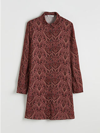 Dark Bordeaux Printed