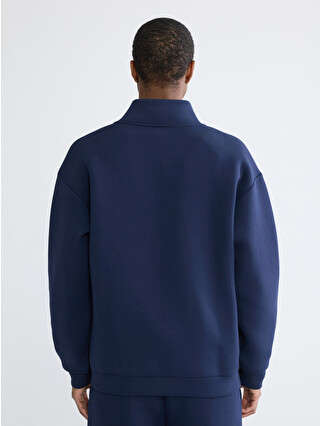 XSIDE Relaxed Fit Mock Neck Men's Zip-Up Sweatshirt - S6JS32Z8-J2Y