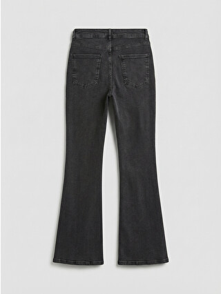 XSIDE Siyah Flare Kadın Jean Pantolon - S6JU04Z8-CVL | LCW