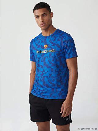 XSIDE ACTIVE FC Barcelona Printed Men's Sports T-Shirt - S6K045Z8