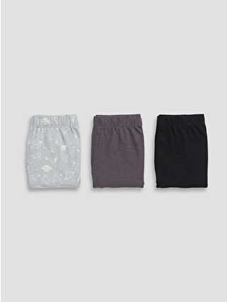 Grey Melange Printed