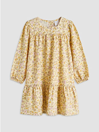 Açık Sarı Baskılı