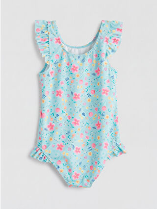 Açık Turkuaz Baskılı