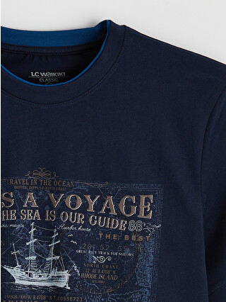 LCWAIKIKI Classic Crew Neck Printed Men's T-shirt - S6KA06Z8-DWP