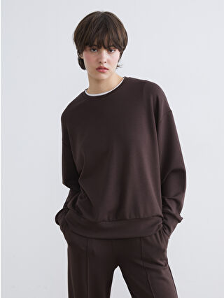 XSIDE Bisiklet Yaka Soft Touch Kadın Sweatshirt - S6KB20Z8-ZKW | LCW