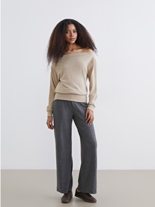 XSIDE Elastic Waist Wide Leg Women's Trousers - S6KF58Z8-VDL | LC