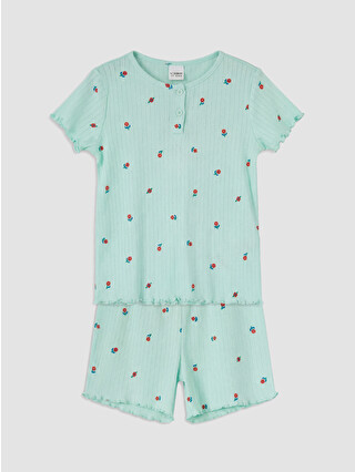 Pastel Blue Printed