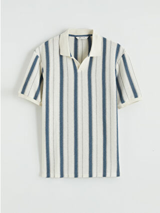 Açık İndigo Çizgili