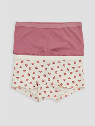 Uçuk Pembe Baskılı