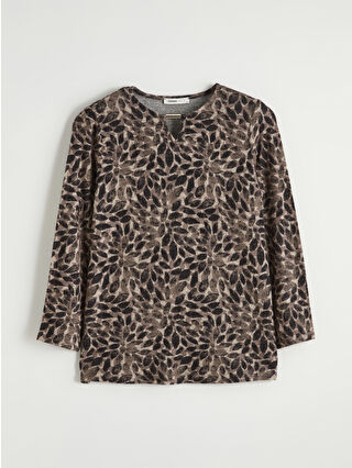 Açık Bej Baskılı