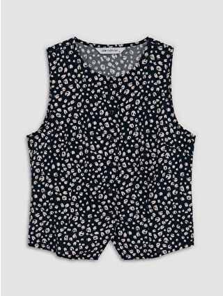 Navy Printed