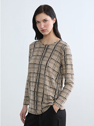 Açık Bej Baskılı