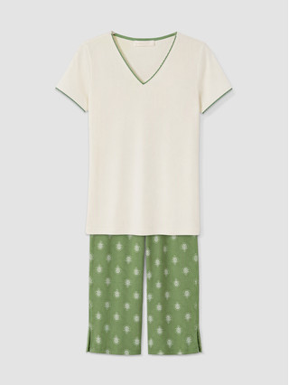 Dark Green Printed