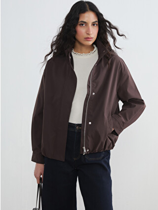 LCW Modest Mock Neck Oversize Women's Raincoat - S6L705Z8-CZ9 | LC