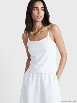 LC WAIKIKI U Neck Strappy Women's Tank Top - S6LP67Z8-J5E | LC Waikiki