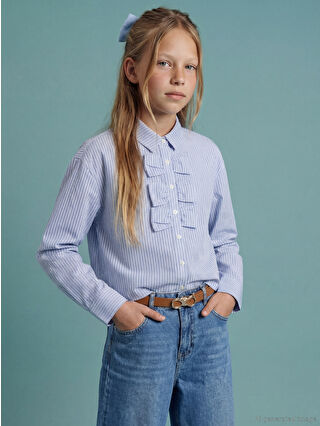 Açık Mavi Çizgili