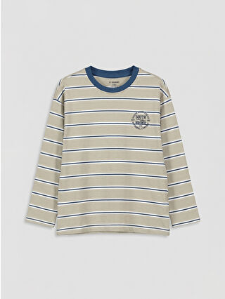 Açık Gri Baskılı