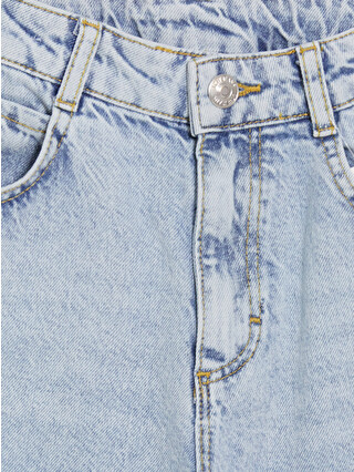 LCW Kids Mavi Yırtık Detaylı Kız Çocuk Jean Şortolon - S6M336Z4