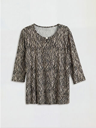 Açık Bej Baskılı