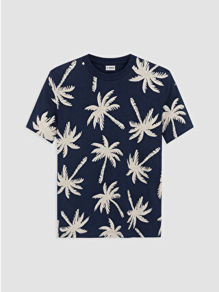 Navy Printed