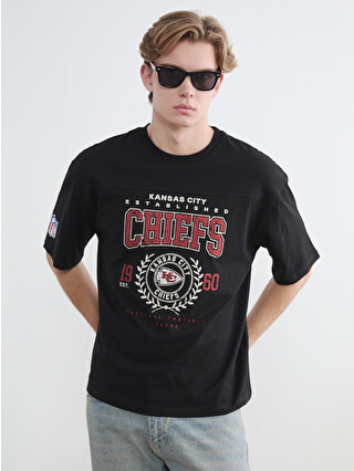 XSIDE Crew Neck NFL Printed Men's T-Shirt - S6MC76Z8-CVL | LC Waikiki