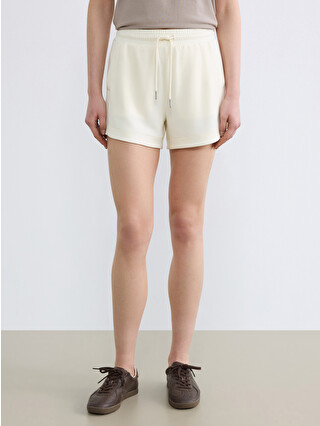 LCW Vision Elastic Waist Women's Shorts - S6MF67Z8-QVB | LC Waikiki