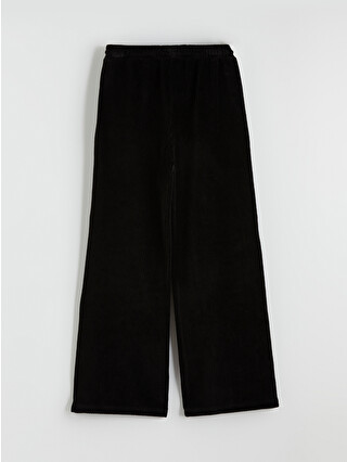 LCW Kids Girls' Velvet Sweatpants with Elastic Waistband