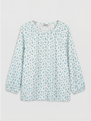 Uçuk Yeşil Baskılı