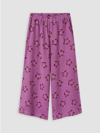 Canlı Lila Baskılı