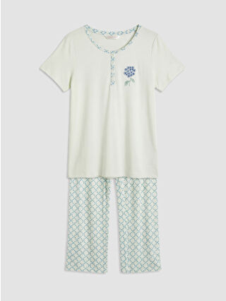 Açık Yeşil Baskılı