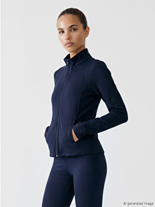 KOOR SPORT Women's Zip-up Sweatshirt With Thumbholes - S6NR44Z8