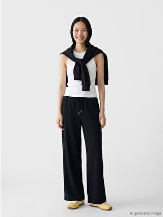 XSIDE Elastic Waist Wide Leg Women's Sweatpants - S6NU16Z8-CVL