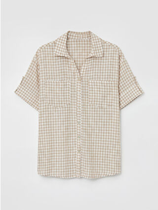Beige Checked