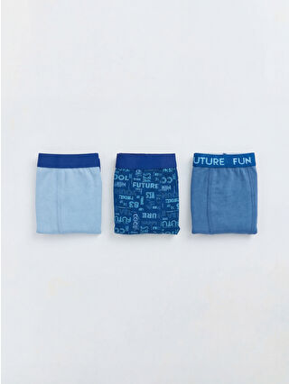 Canlı Mavi Baskılı